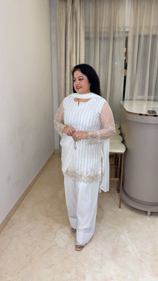 Imported korean net farshi salwar suit 3 pcs suit