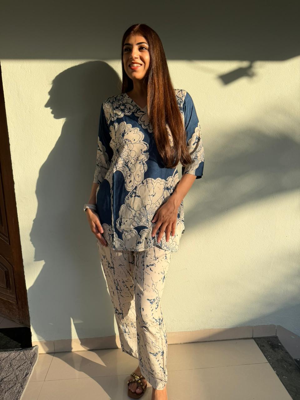 Imported cotton 2pc, co-ord set