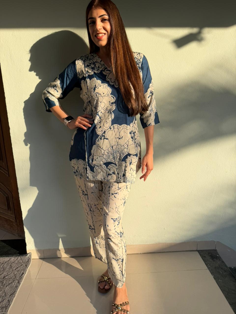 Imported cotton 2pc, co-ord set
