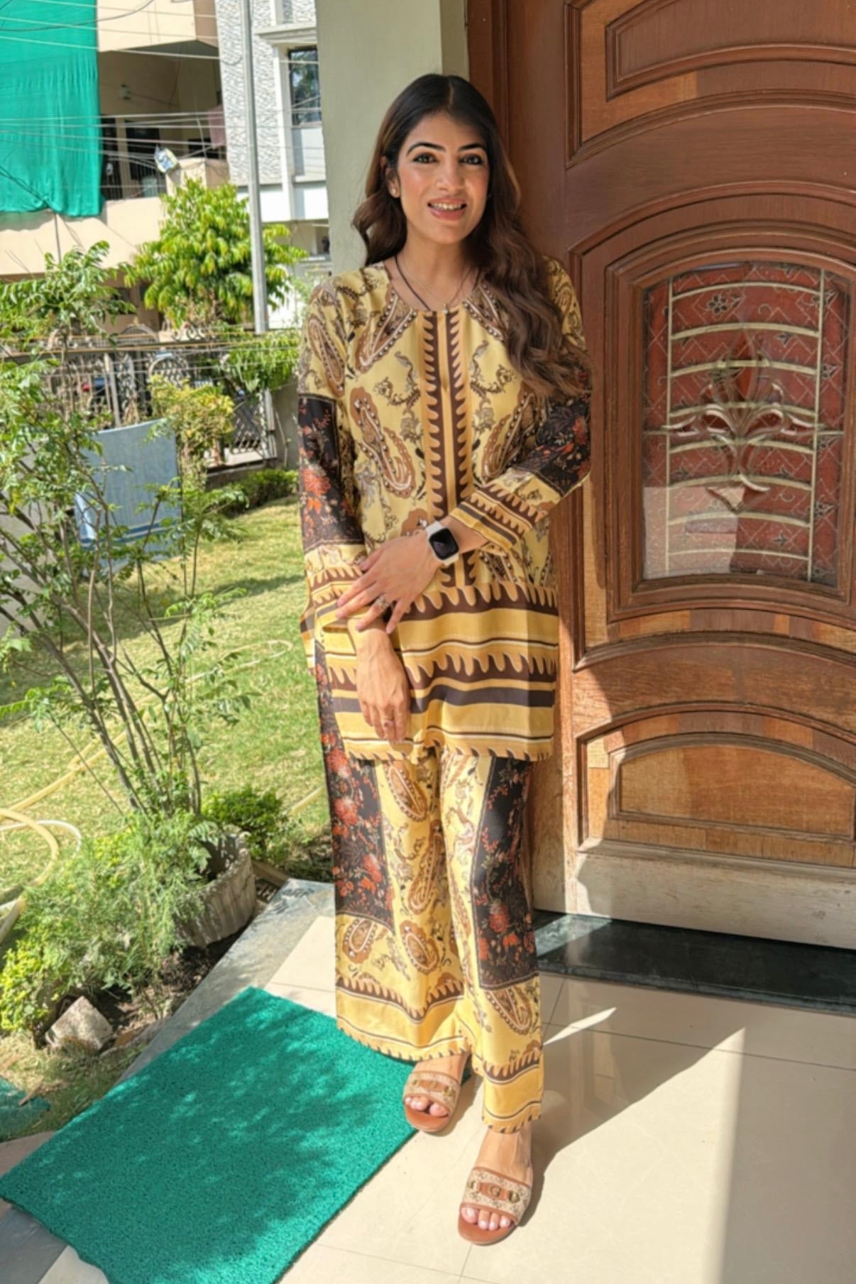 2pc Cotton-Muslin Printed Co-ord Set