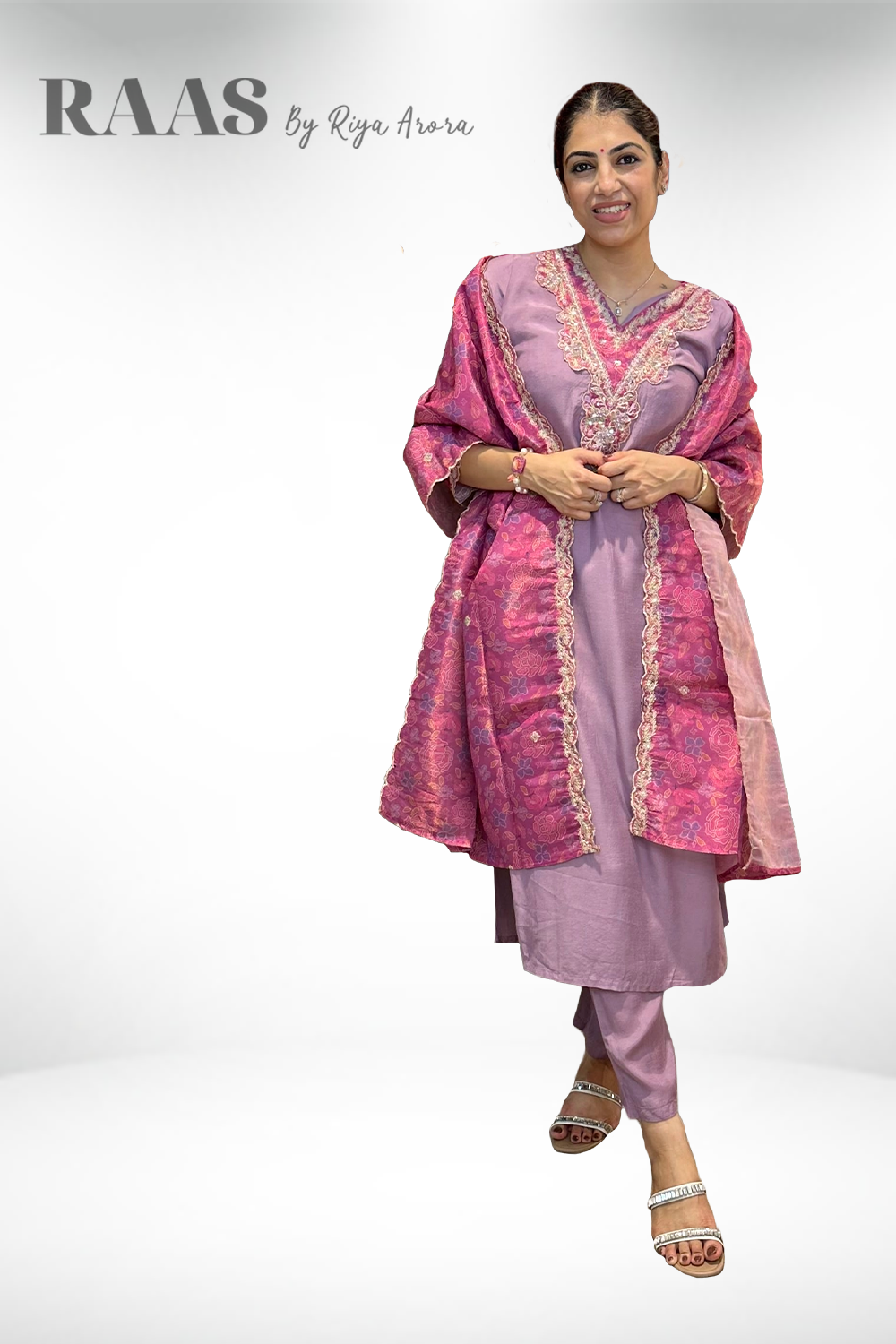 Cotton muslin with digital dupatta